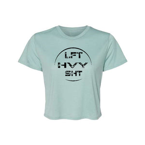 LFT HVY SHT Crop T-Shirt - Cropped Tee Shirt - Barbent Fitness
