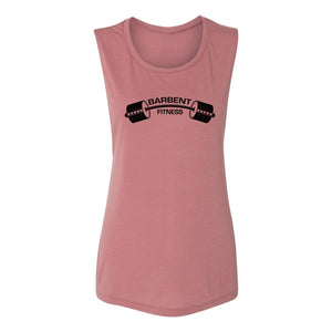 Classic Logo Womens Muscle Tank - Barbent Fitness