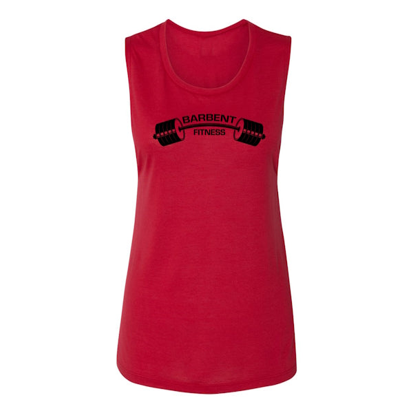 Classic Logo Womens Muscle Tank - Barbent Fitness
