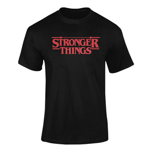 Stronger Things T-Shirt - Mens Short Sleeve Tee Shirt - Barbent Fitness