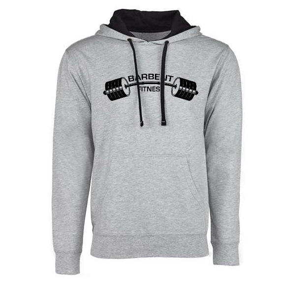 Classic Logo Lightweight Hoodie Grey – Barbent Fitness